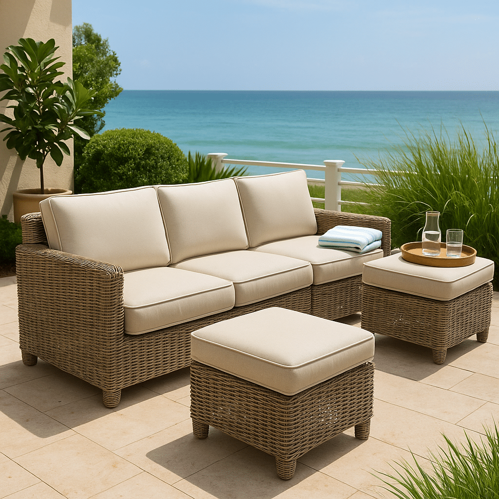 Replacement Patio Cushions for a late summer guest-ready South Florida patio