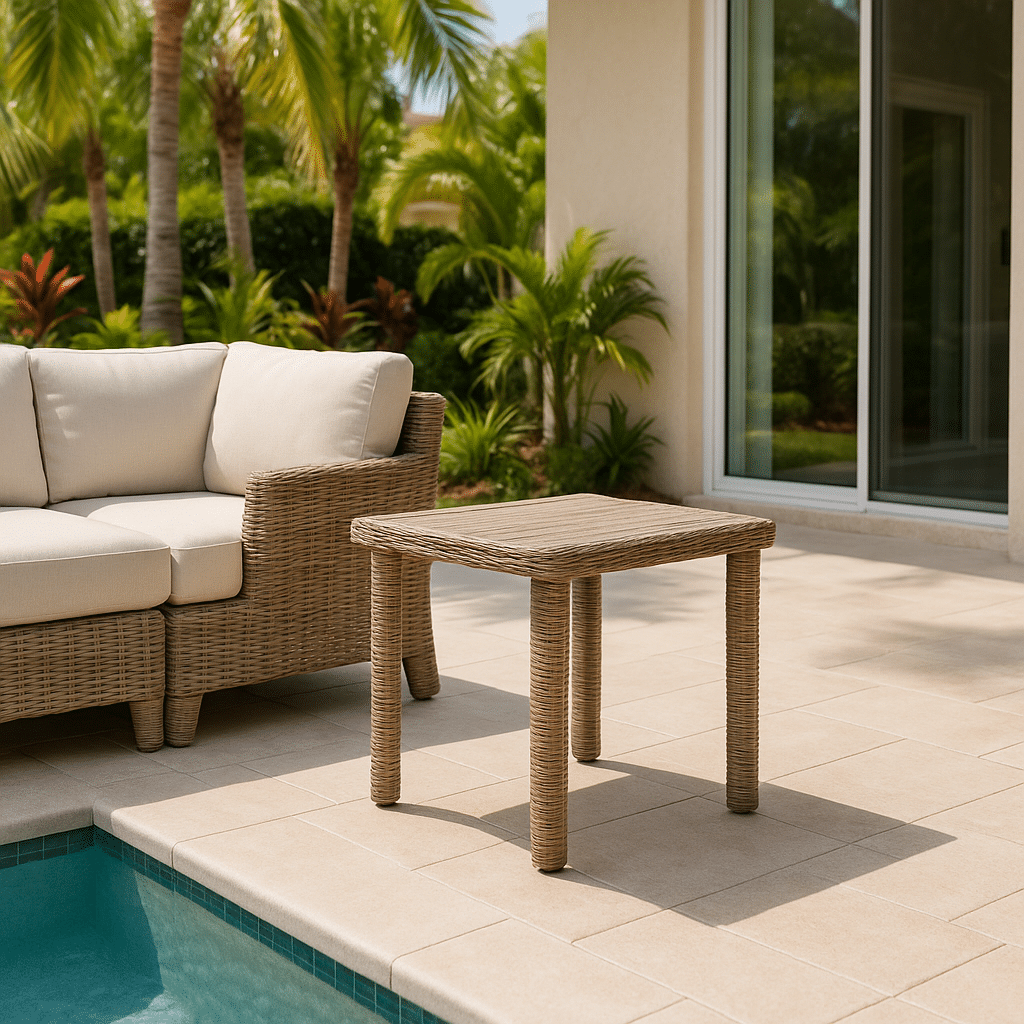 Outdoor End Tables for a Palm Beach County outdoor patio