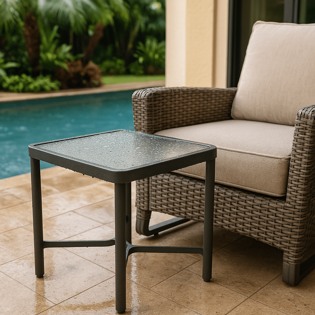 Outdoor End Tables for a Palm Beach County outdoor patio