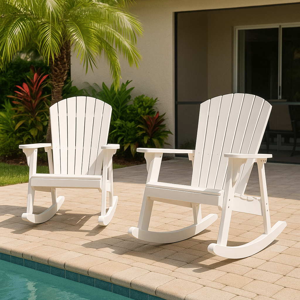 Poly Lumber Rockers for a Palm Beach County outdoor patio