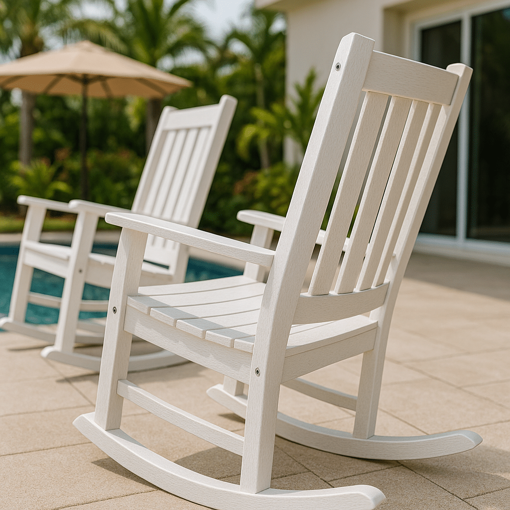 Poly Lumber Rockers for a Palm Beach County outdoor patio