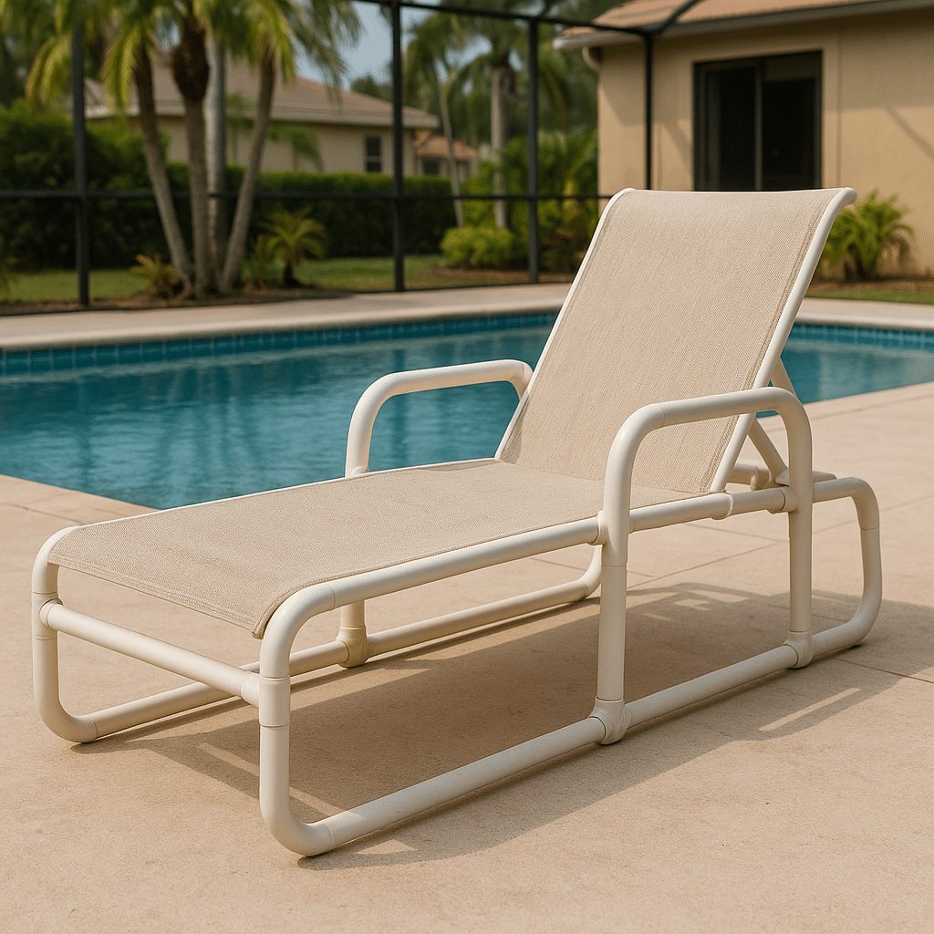 Pvc Lounge Chairs for a Palm Beach County outdoor patio