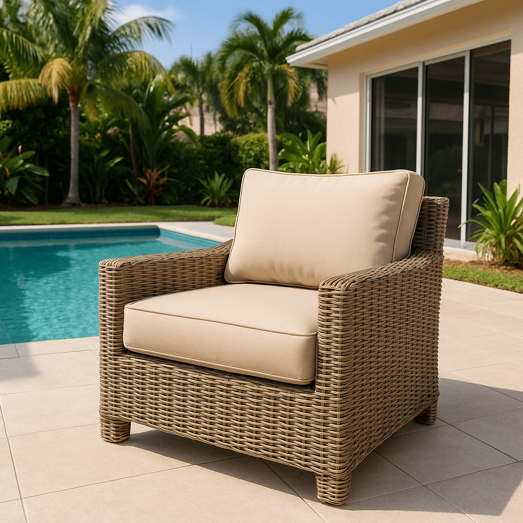 Replacement Patio Cushions for a Palm Beach County outdoor patio