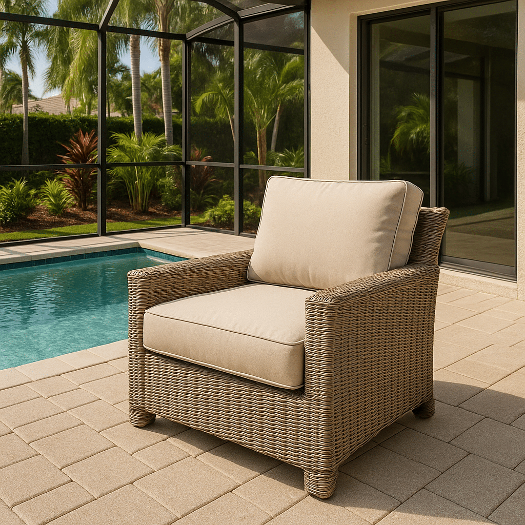 Replacement Patio Cushions for a Palm Beach County outdoor patio