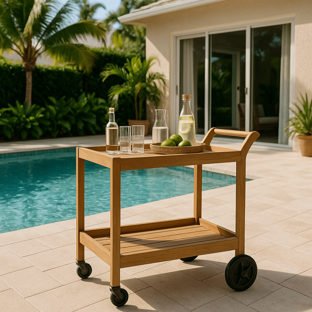 Outdoor Bar Carts for a Palm Beach County outdoor patio