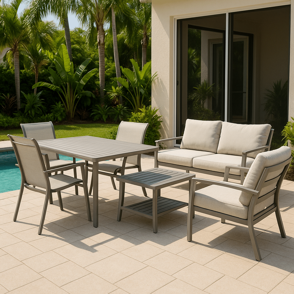 Vacation Rental Patio Furniture for a Palm Beach County outdoor patio