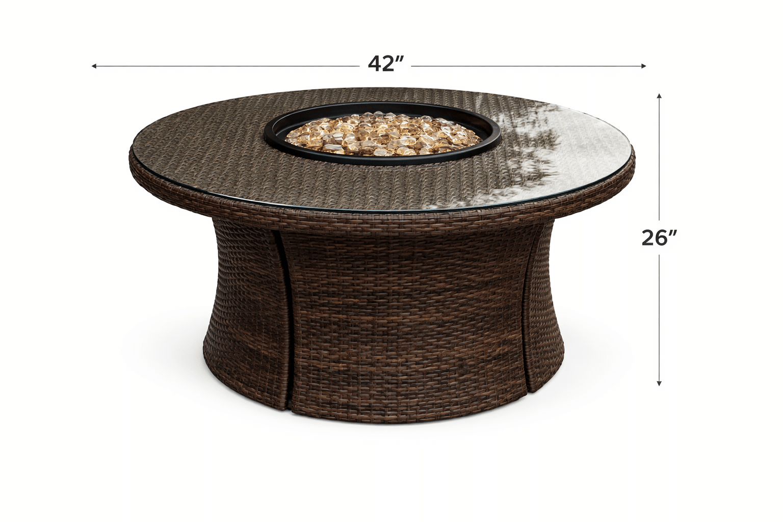 Bonita Round Fire Table outdoor patio furniture