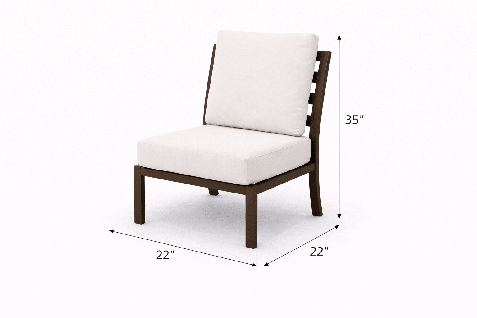 Doral Armless Dining Chair outdoor patio furniture