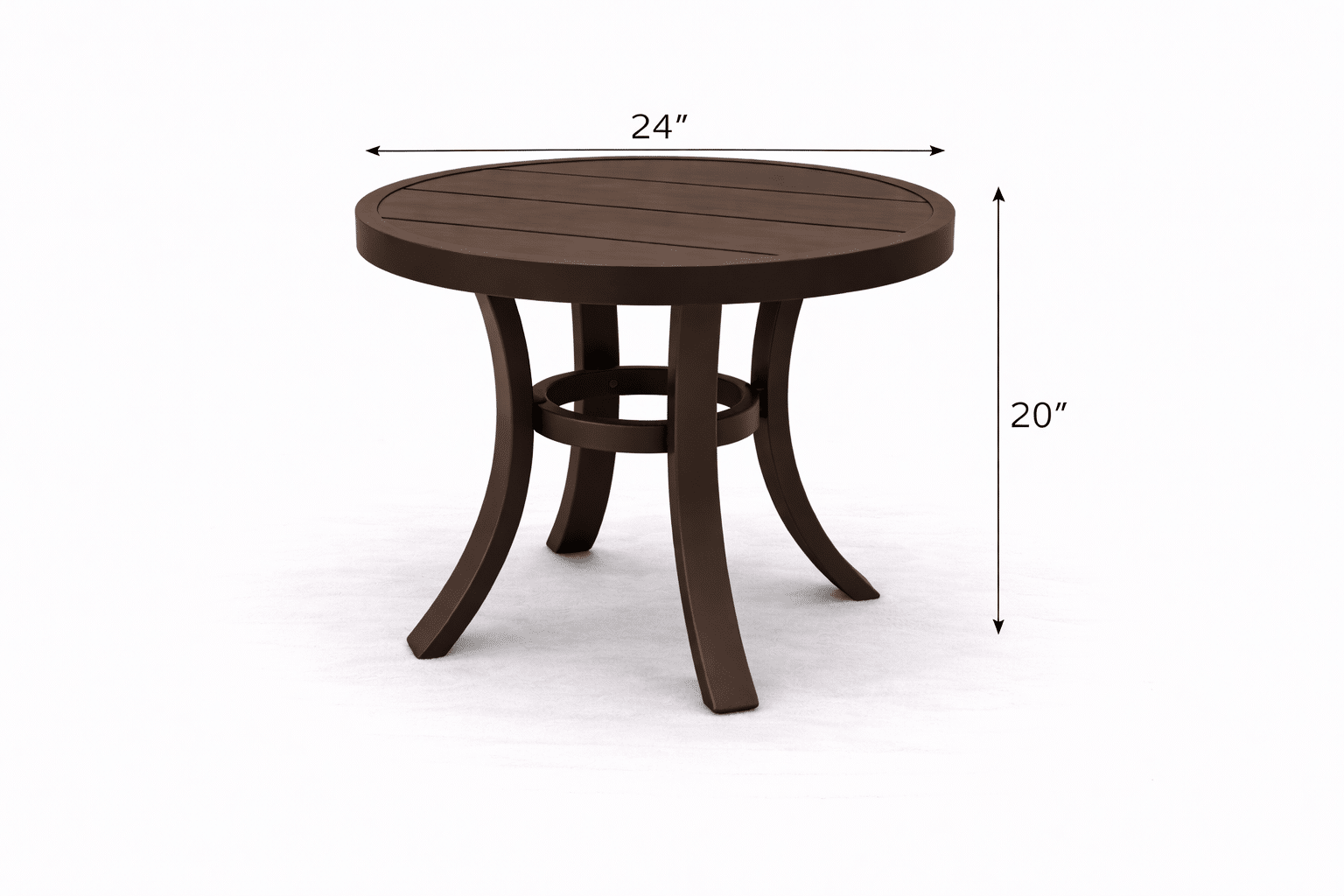 Doral Round End Table – Greco frame