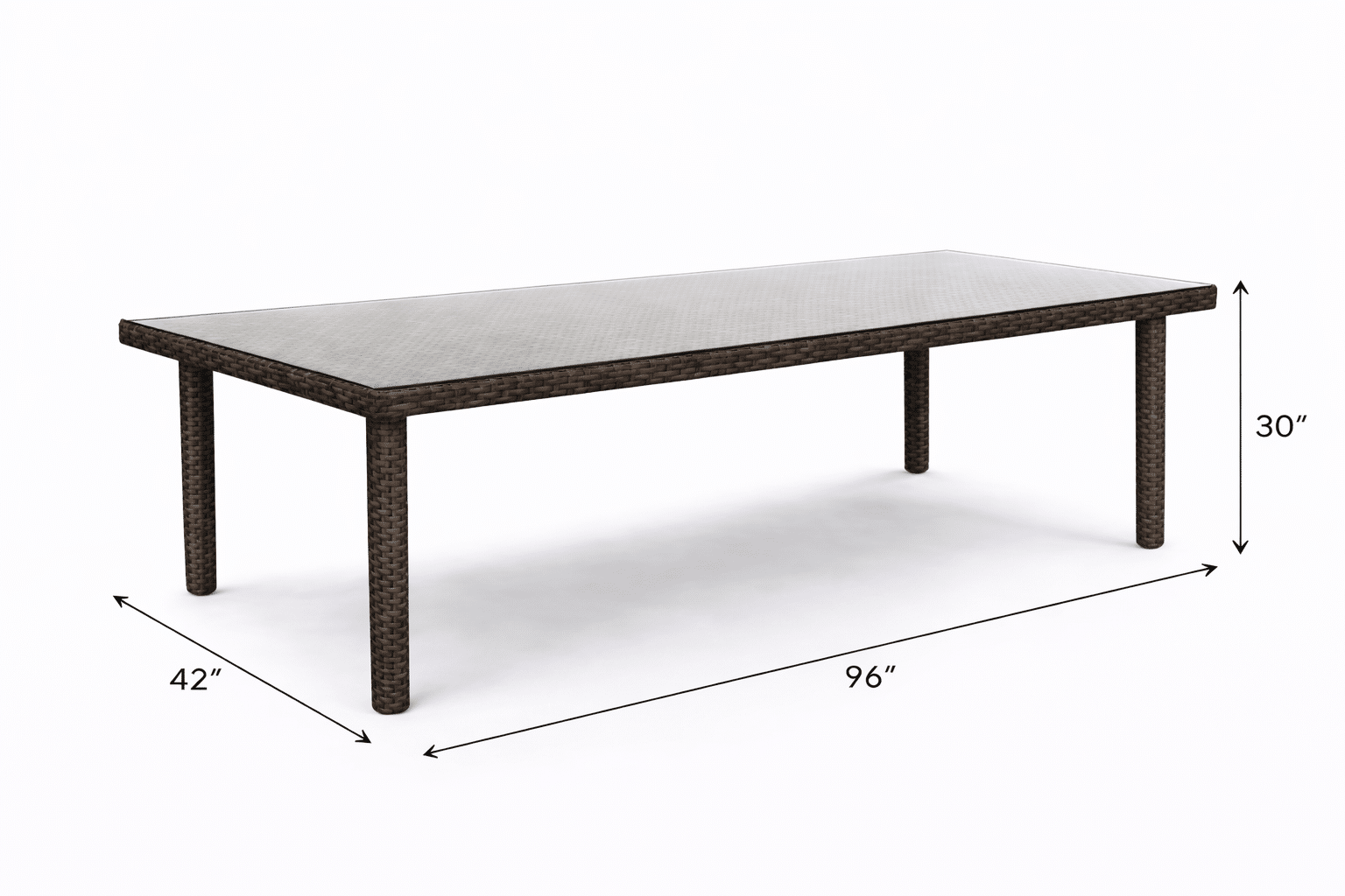 Grand Palm 96 Rectangle Dining Table outdoor patio furniture