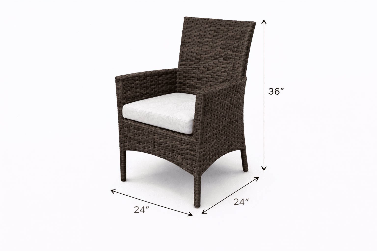 Grand Palm Arm Dining Chair outdoor patio furniture