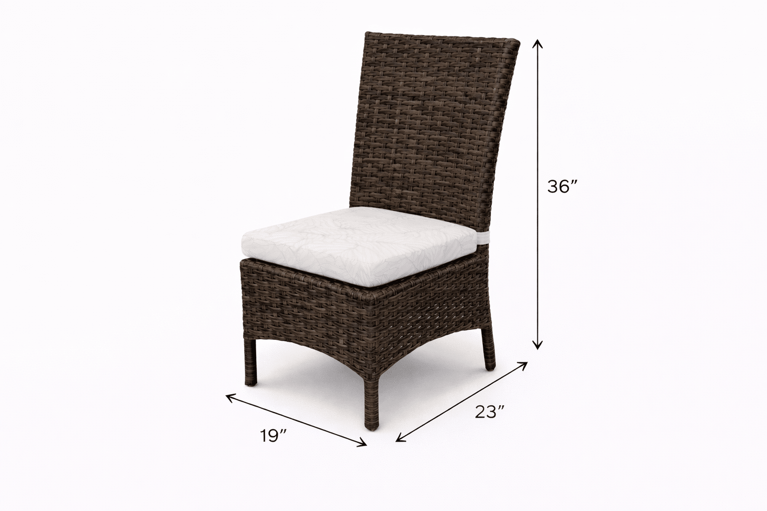 Grand Palm Armless Dining Chair outdoor patio furniture