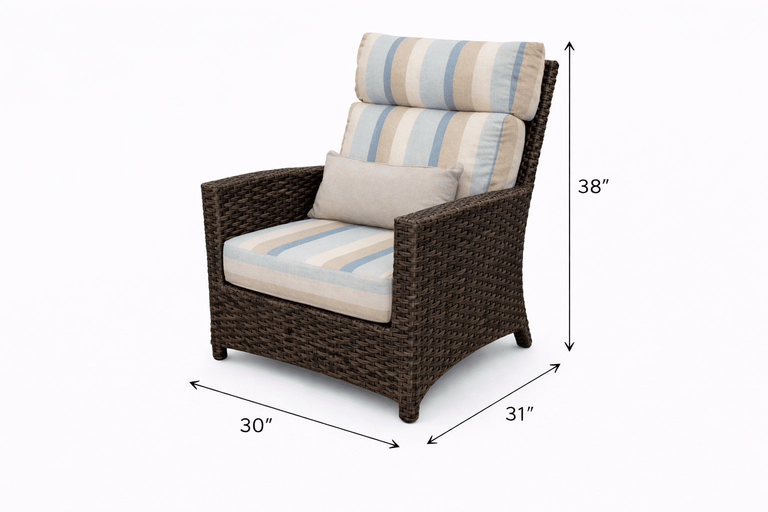 Grand Palm Club Chair outdoor patio furniture