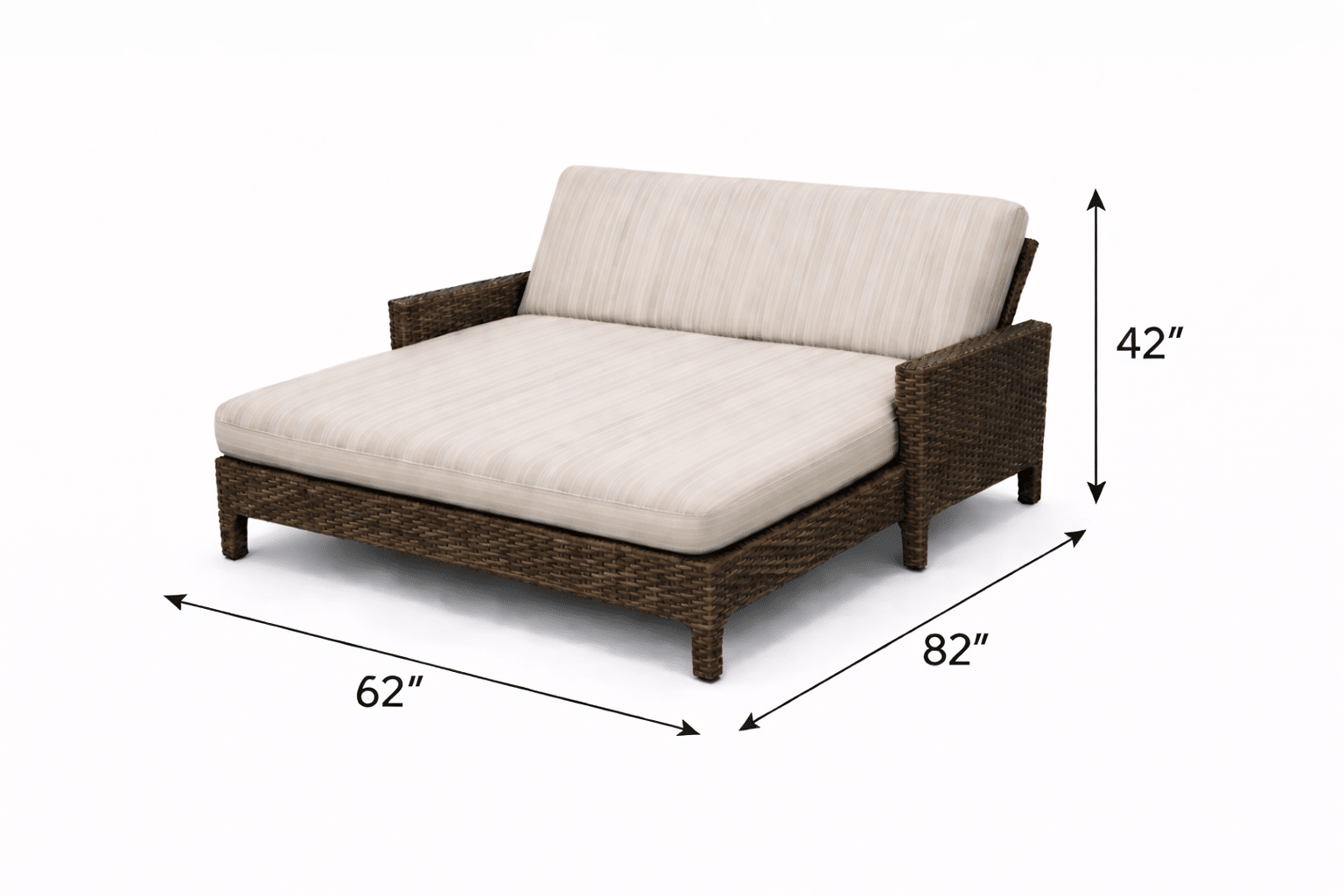 Grand Palm Double Chase outdoor patio furniture