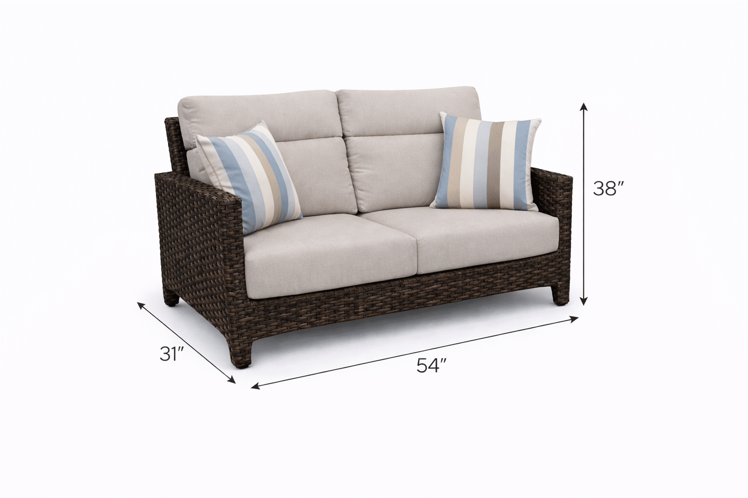 Grand Palm Loveseat outdoor patio furniture