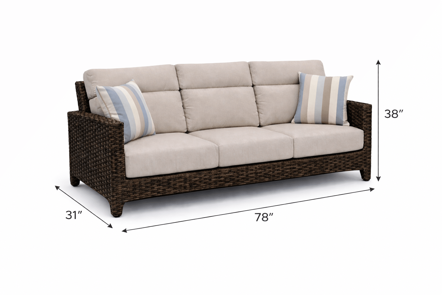 Grand Palm Sofa outdoor patio furniture