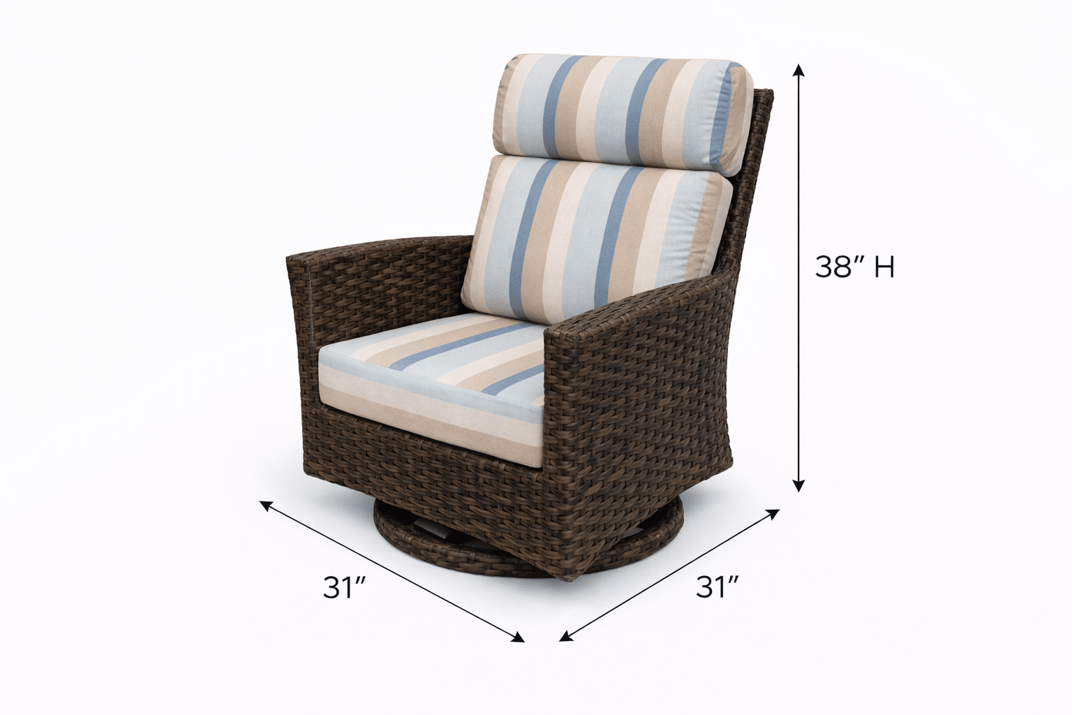 Grand Palm Swivel Chair outdoor patio furniture