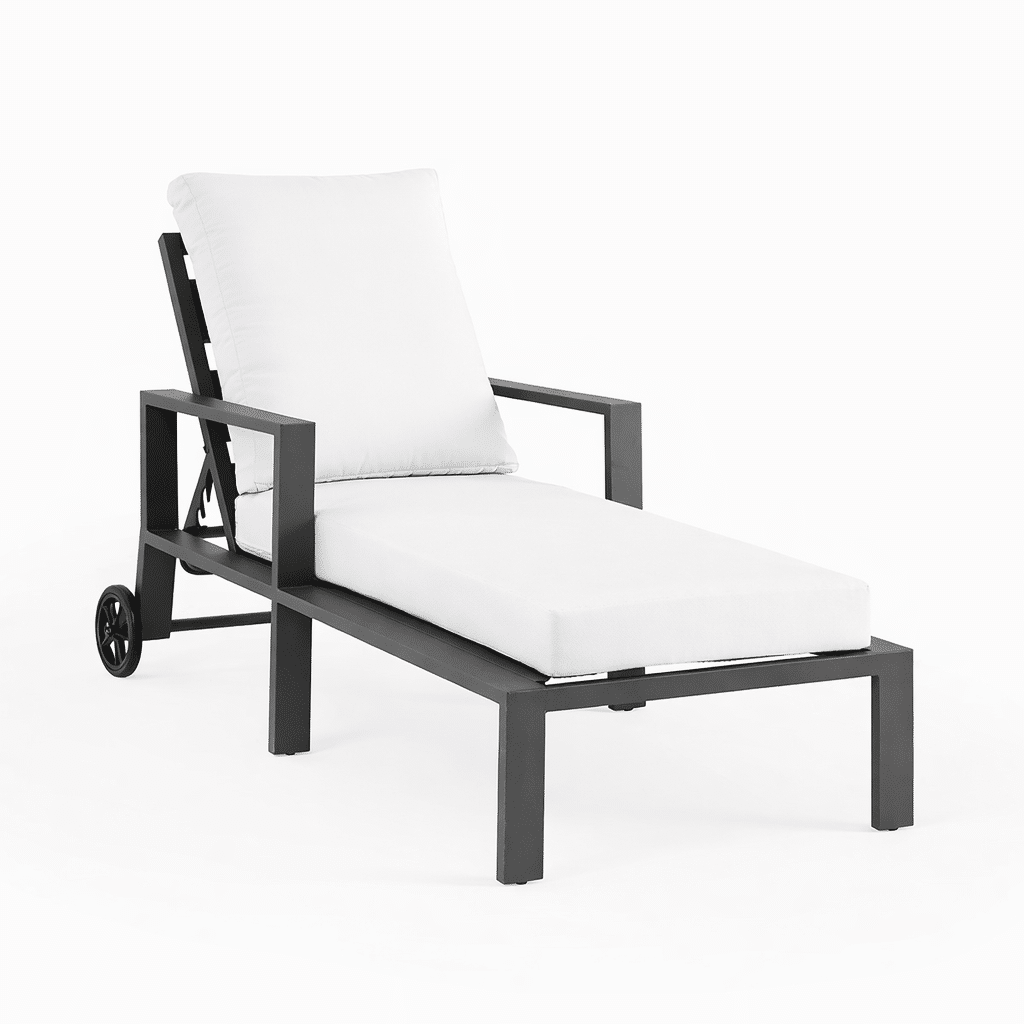 Monterey Chaise Lounge from the Monterey aluminum outdoor furniture collection