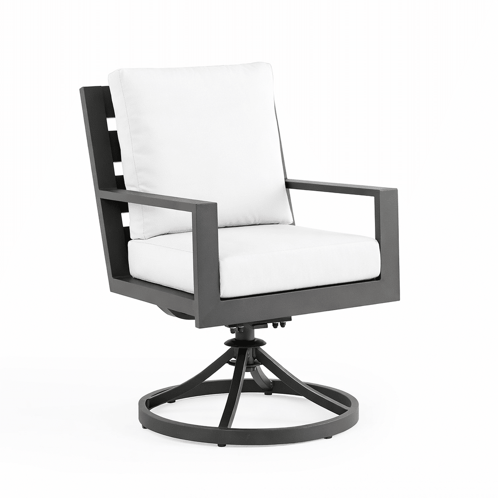 Monterey Swivel Dining Chair from the Monterey aluminum outdoor furniture collection