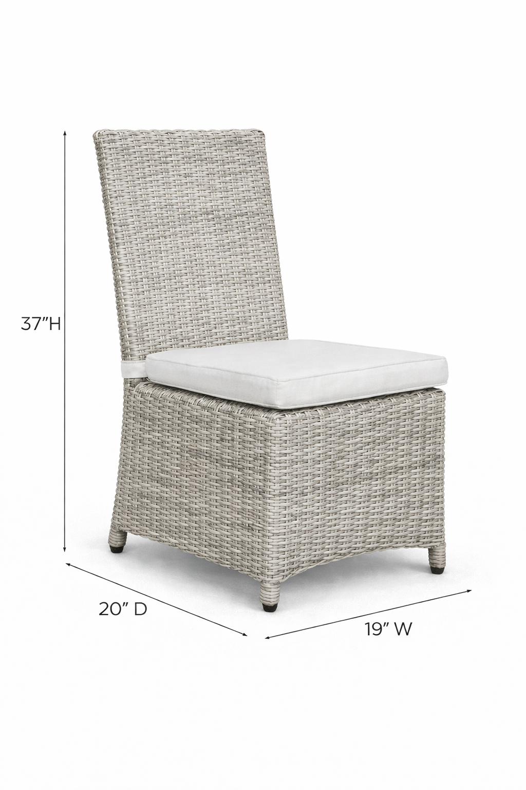 Napa Dining Chair Armless outdoor patio furniture
