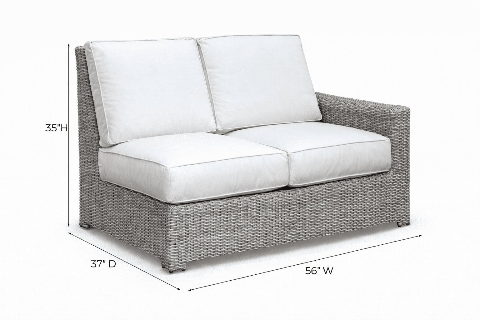 Napa Right Arm Loveseat outdoor patio furniture