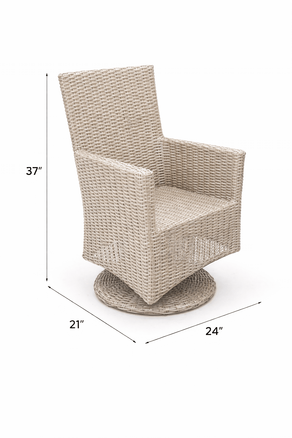 Napa Swivel Arm Dining Chair outdoor patio furniture
