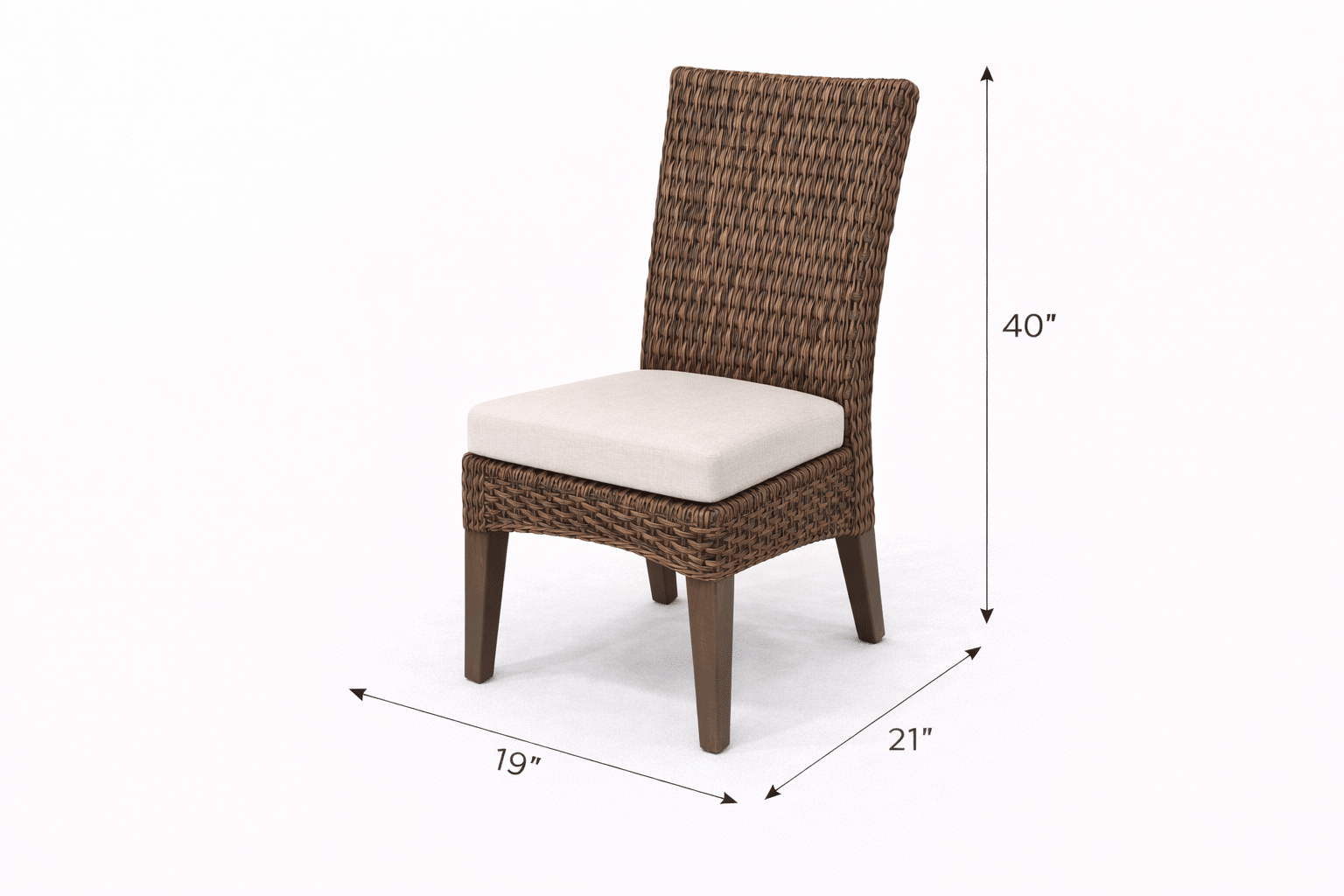 Relax Armless Dining Chair outdoor patio furniture