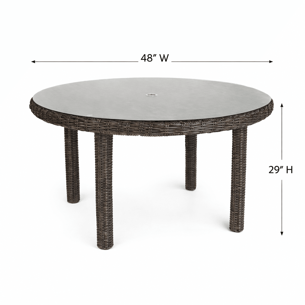 Vista Round Dining Table outdoor patio furniture